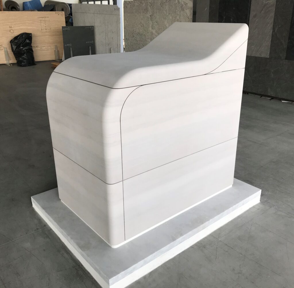 Artisan Stoneworks New York Luxury Stonework Apple Staircase In Progress