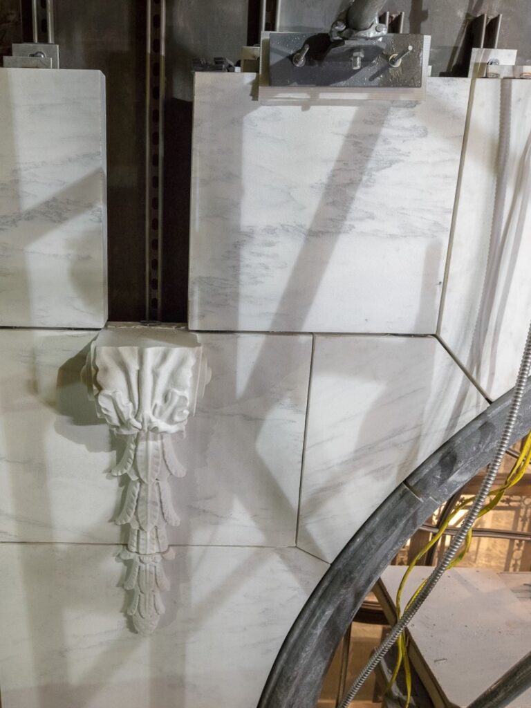 Artisan Stoneworks New York Luxury Stonework Bergdorf Goodman In Progress