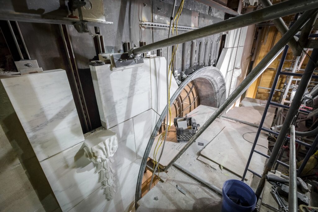 Artisan Stoneworks New York Luxury Stonework Bergdorf Goodman In Progress Arch