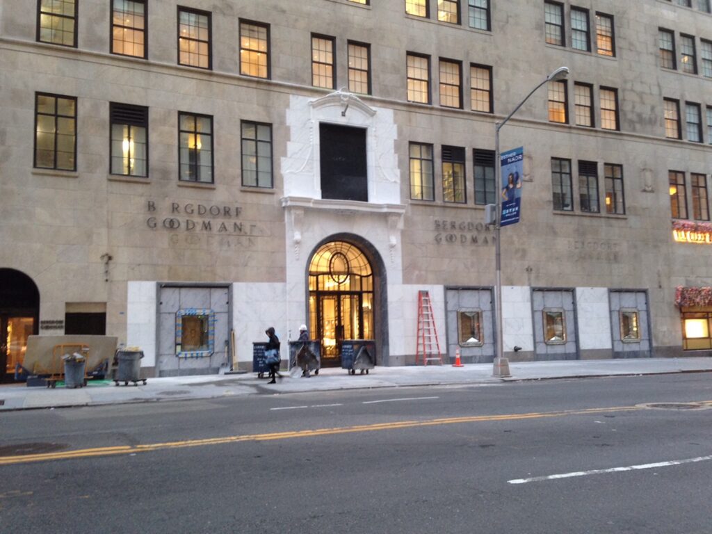 Artisan Stoneworks New York Luxury Stonework Bergdorf Goodman In Progress Exterior