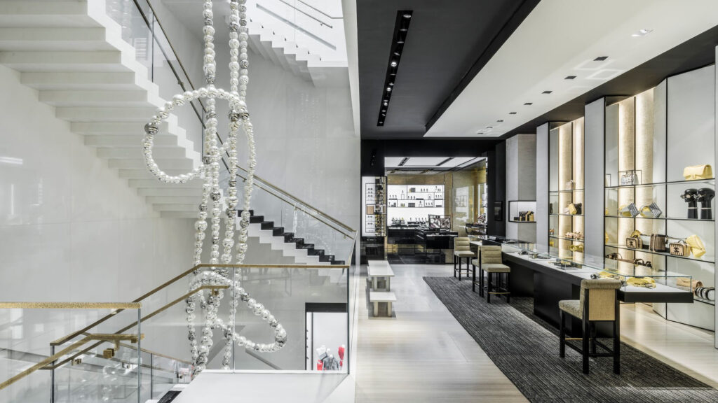 Artisan Stoneworks New York Luxury Stonework Chanel 57th Street Flagship Full View Interior