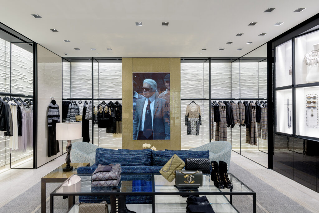 Artisan Stoneworks New York Luxury Stonework Chanel Beverly Hills Neiman Marcus Seating Area