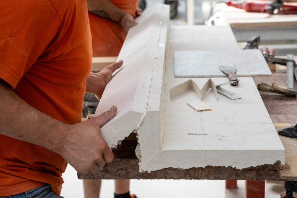 Artisan Stoneworks New York Luxury Stonework David Yurman Miami Design District Matching Angles