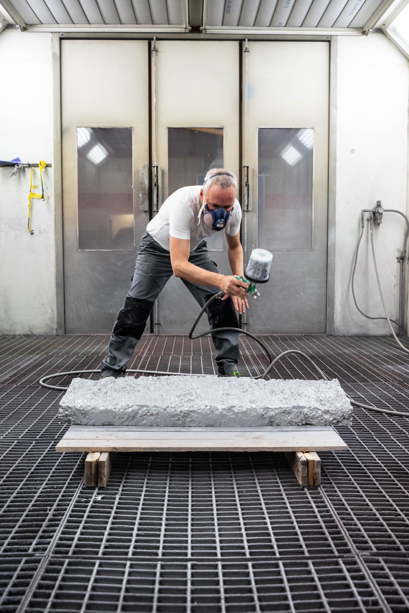 Artisan Stoneworks New York Luxury Stonework David Yurman Miami Design District Spraying