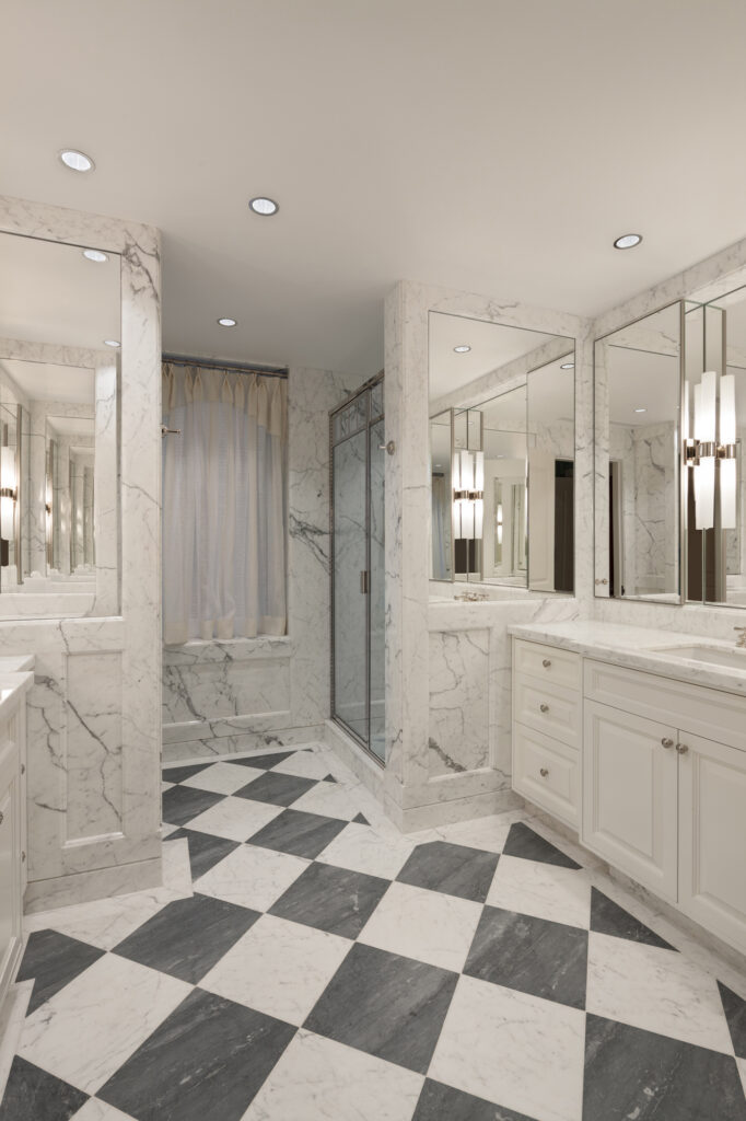 Artisan Stoneworks New York Luxury Stonework Upper East Side Residence Bathroom Flooring